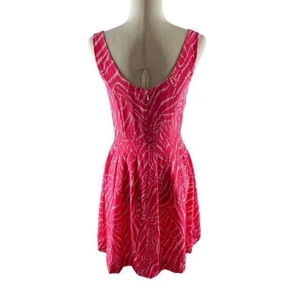 Lilly Pulitzer Show Your Stripes Zebra Print Posey Silk Dress Splash Pink Size 2 - Picture 7 of 13